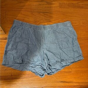 J. Crew High Waist Blue Shorts